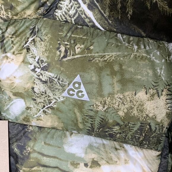 Sz S Nike ACG Lunar Lake Therma Fit ADV Puffer Jacket Oil Green FB8121-386 - Picture 4 of 13